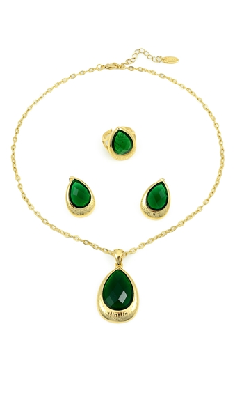 Picture of The Best Discount Green Laser 3 Pieces Jewelry Sets