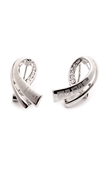 Picture of Beautiful Shaped Laser Platinum Plated Earrings