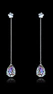 Picture of Popular Design Colourful Swarovski Element Drop & Dangle