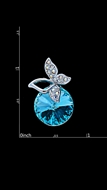 Picture of Sparkling Platinum Plated Zinc-Alloy Stud 