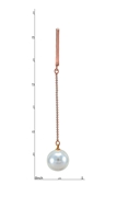 Picture of Touching Rose Gold Plated Zinc-Alloy Drop & Dangle