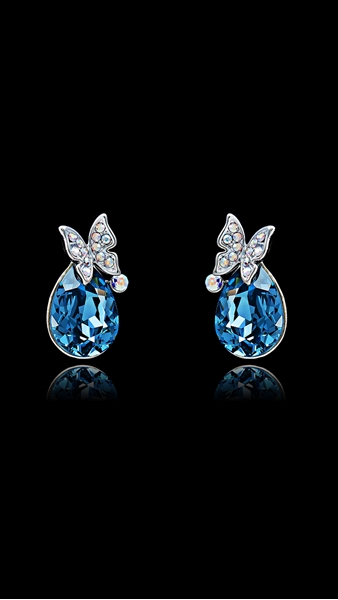 Picture of Cute Designed Swarovski Element Zinc-Alloy Stud 