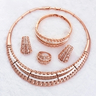 Picture of Romantic  Dubai Style Big 4 Pieces Jewelry Sets