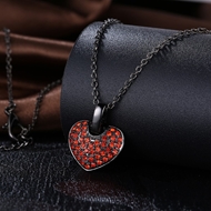 Picture of Long Lasting Gunmetel Plated Red Necklaces & Pendants