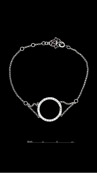 Picture of Fashionable Transparent Platinum Plated Bracelets