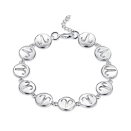 Picture of Cute Designed Platinum Plated Bracelets