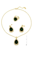 Picture of Sparkling And Fresh Colored Gold Plated Middle Eastern 3 Pieces Jewelry Sets