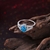 Picture of Top Rated Blue Platinum Plated Fashion Rings