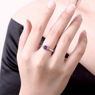 Picture of The Youthful And Fresh Style Of Purple Fashion Rings