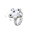 Picture of Beautiful Female Small Adjustable Rings