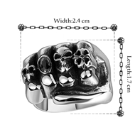 Picture of  Big Punk Fashion Rings 3LK054603R