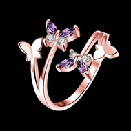 Picture of Reasonably Priced Rose Gold Plated Small Fashion Ring with Low Cost