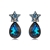 Picture of Hypoallergenic Platinum Plated Small Dangle Earrings with Easy Return