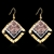 Picture of Nickel Free Multi-tone Plated Casual Dangle Earrings From Reliable Factory