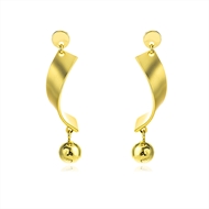 Picture of Distinctive Multi-tone Plated Zinc Alloy Dangle Earrings with Low MOQ