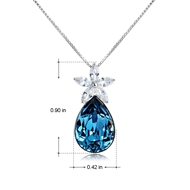 Picture of Hypoallergenic Platinum Plated Small Pendant Necklace with Easy Return