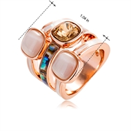 Picture of Affordable Zinc Alloy Rose Gold Plated Fashion Ring for Ladies