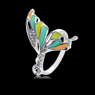 Picture of Great Enamel Platinum Plated Fashion Ring