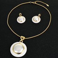 Picture of Best Selling Casual Zinc Alloy Necklace and Earring Set