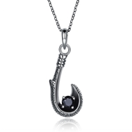 Picture of Wholesale Platinum Plated Fashion Pendant Necklace with No-Risk Return