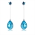 Picture of Great Swarovski Element Platinum Plated Dangle Earrings