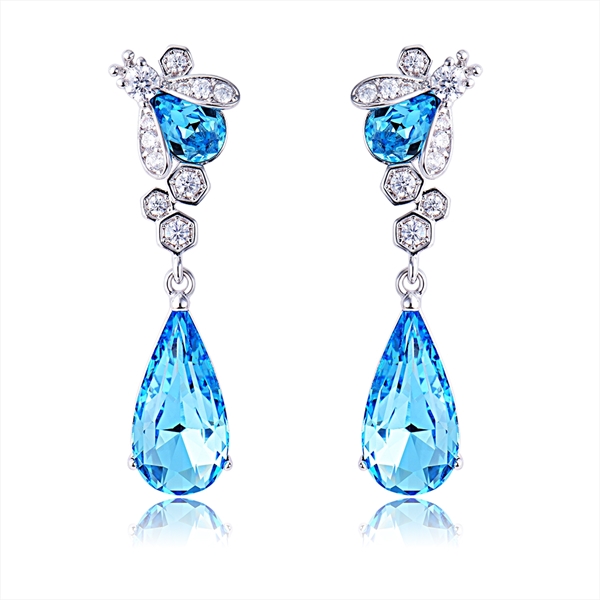 Picture of Reasonably Priced Platinum Plated Small Dangle Earrings with 3~7 Day Delivery