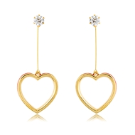 Picture of Zinc Alloy Love & Heart Dangle Earrings at Great Low Price