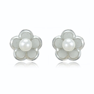 Picture of Well Produced Floral Venetian Pearl Stud