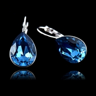 Picture of Trendy Style  Platinum Plated Swarovski Element Hook