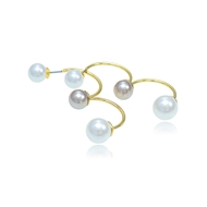 Picture of Reliable Venetian Pearl Rose Gold Plated Stud