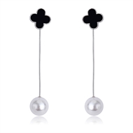 Picture of Delicate Artificial Pearl Classic Dangle Earrings