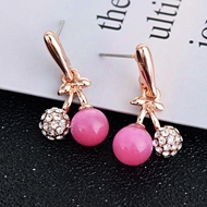 Picture of Classic Rose Gold Plated Dangle Earrings with Beautiful Craftmanship