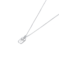 Picture of Great Cubic Zirconia Platinum Plated Pendant Necklace