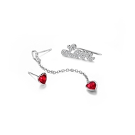 Picture of Eye-Catching Red Swarovski Element Dangle Earrings with Member Discount