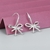 Picture of Delicate White Dangle Earrings of Original Design