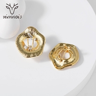 Picture of Beautiful Big Zinc Alloy Stud Earrings