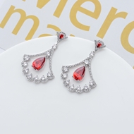 Picture of New Cubic Zirconia Luxury Dangle Earrings