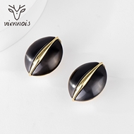 Picture of Stylish Big Gold Plated Stud Earrings