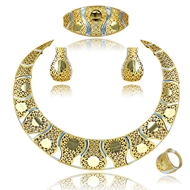 Picture of High Profitable Gold Plated None-Stone 4 Pieces Jewelry Sets