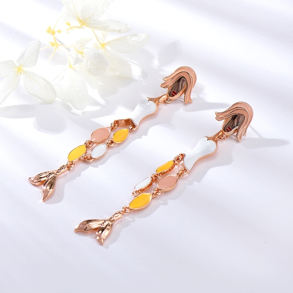 Picture of Medium Zinc Alloy Dangle Earrings of Original Design