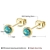 Picture of Staple Small Gold Plated Stud Earrings