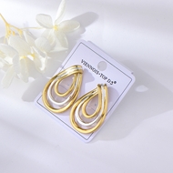 Picture of Zinc Alloy Dubai Big Stud Earrings with Full Guarantee