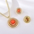 Picture of Sparkling Medium Orange 2 Piece Jewelry Set