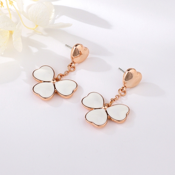 Picture of Zinc Alloy Rose Gold Plated Dangle Earrings with Unbeatable Quality