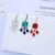 Picture of Funky Big Cubic Zirconia Dangle Earrings