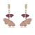 Picture of Need-Now Pink Luxury Dangle Earrings with Full Guarantee