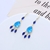 Picture of Distinctive Blue Cubic Zirconia Dangle Earrings with Low MOQ