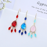 Picture of Purchase Gold Plated Colorful Dangle Earrings Exclusive Online