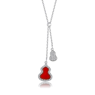 Picture of Good Quality Cubic Zirconia Platinum Plated Pendant Necklace