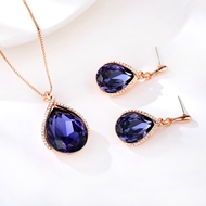 Picture of Good Artificial Crystal Classic 2 Piece Jewelry Set